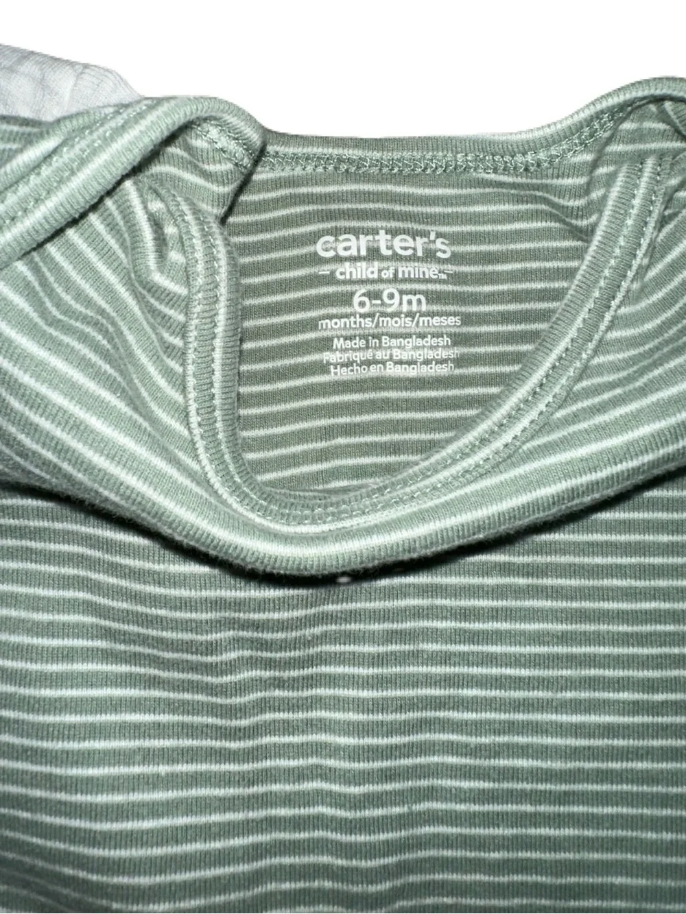 Carter's Green & Dino Print Two Piece Set Short-Sleeve Baby One-Piece Set 6-9m